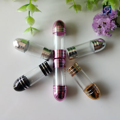 44mm ছোট প্লাস্টিকের বড়ি পাত্রে গোলাপী এক ক্যাপসুল প্যাকেজিং