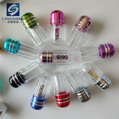 নলাকার 13mm মিনি বড়ি বোতল 2ml খালি প্লাস্টিক বড়ি ক্যাপসুল