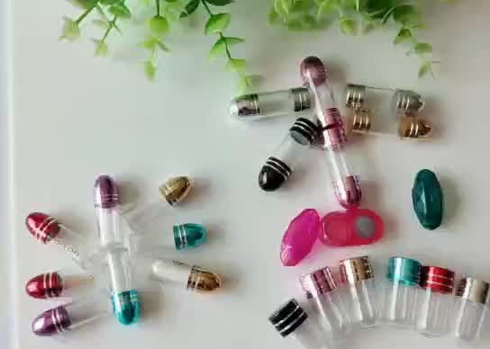 ষড়ভুজাকার একক বড়ি ধারক 13mm 2ml পরিষ্কার খালি ক্যাপসুল