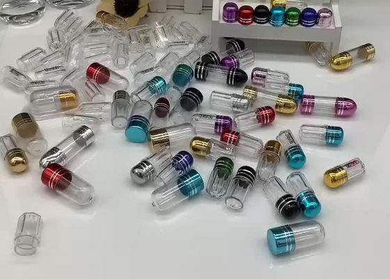 OEM ছোট প্লাস্টিকের বড়ি পাত্রে 14mm ক্যাপসুল প্যাকেজিং বোতল