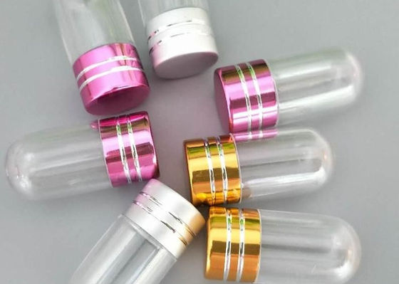 ISO9001 ক্লিয়ার পিল বোতল 2ml সিঙ্গেল ক্যাপসুল মেটাল ক্যাপ সহ